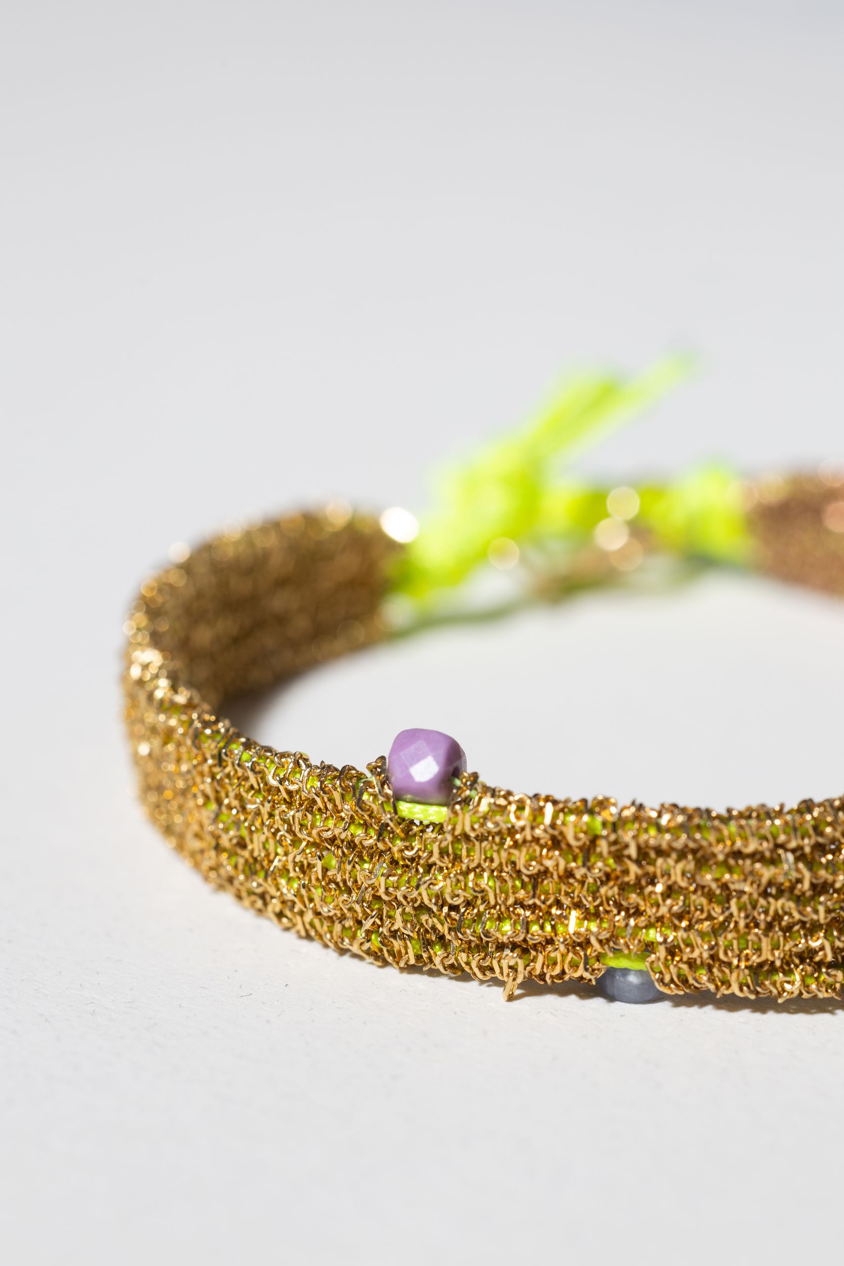 Bransoletka OH MESH! limited z tanzanitem i fosfosyderytem - obrazek 2