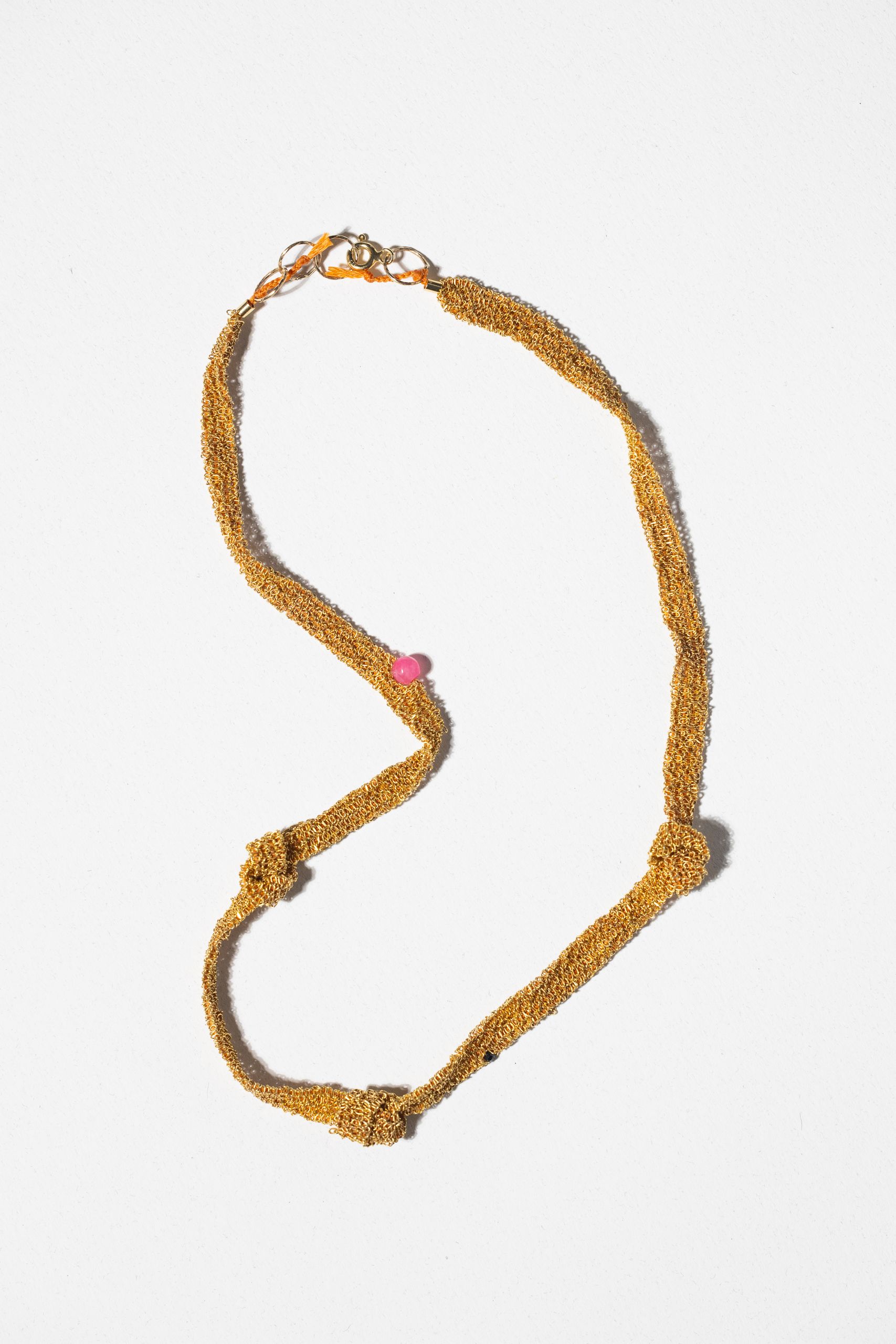 Naszyjnik OH MESH! limited z jadeitem i spinelem - obrazek 7