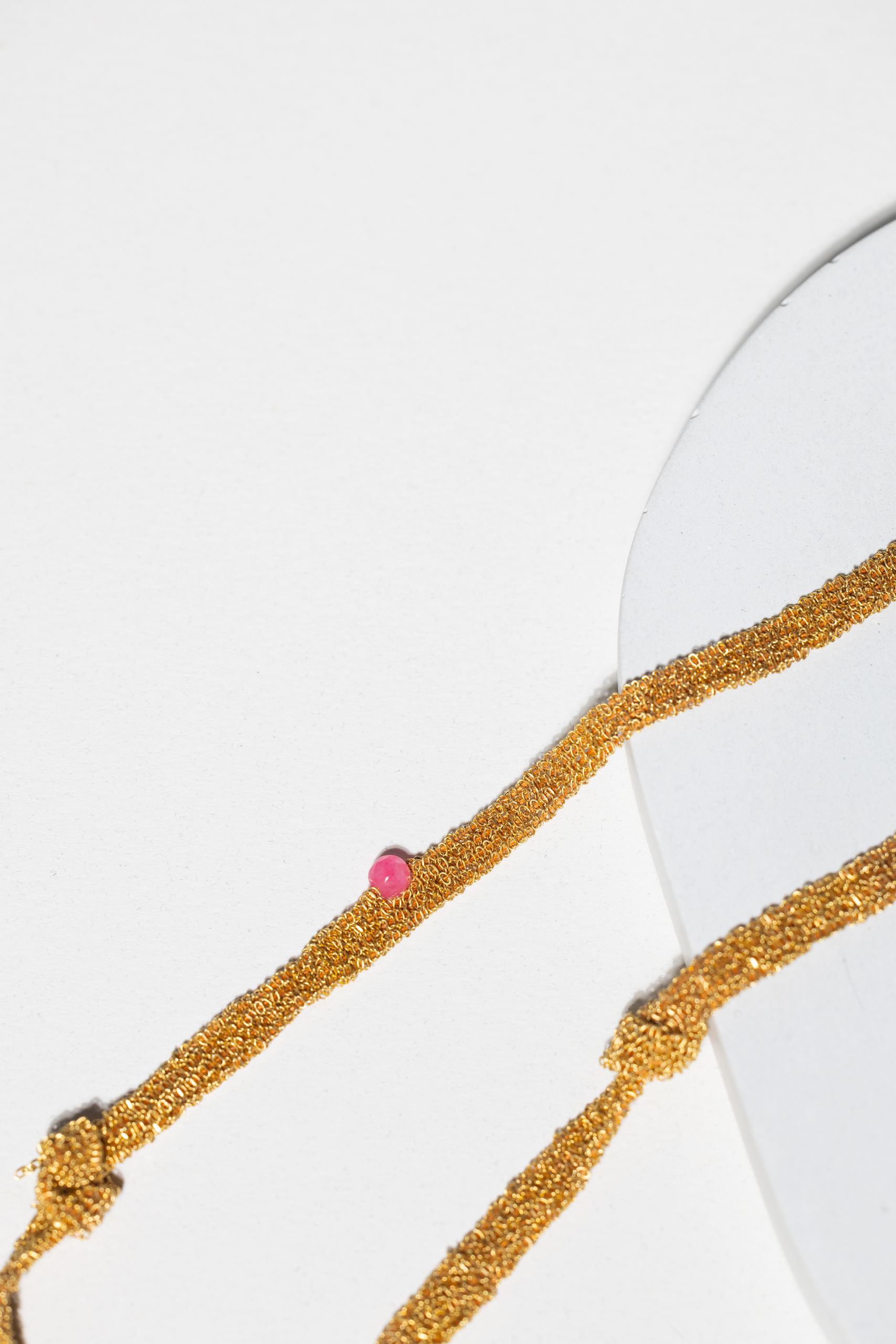 Naszyjnik OH MESH! limited z jadeitem i spinelem - obrazek 9