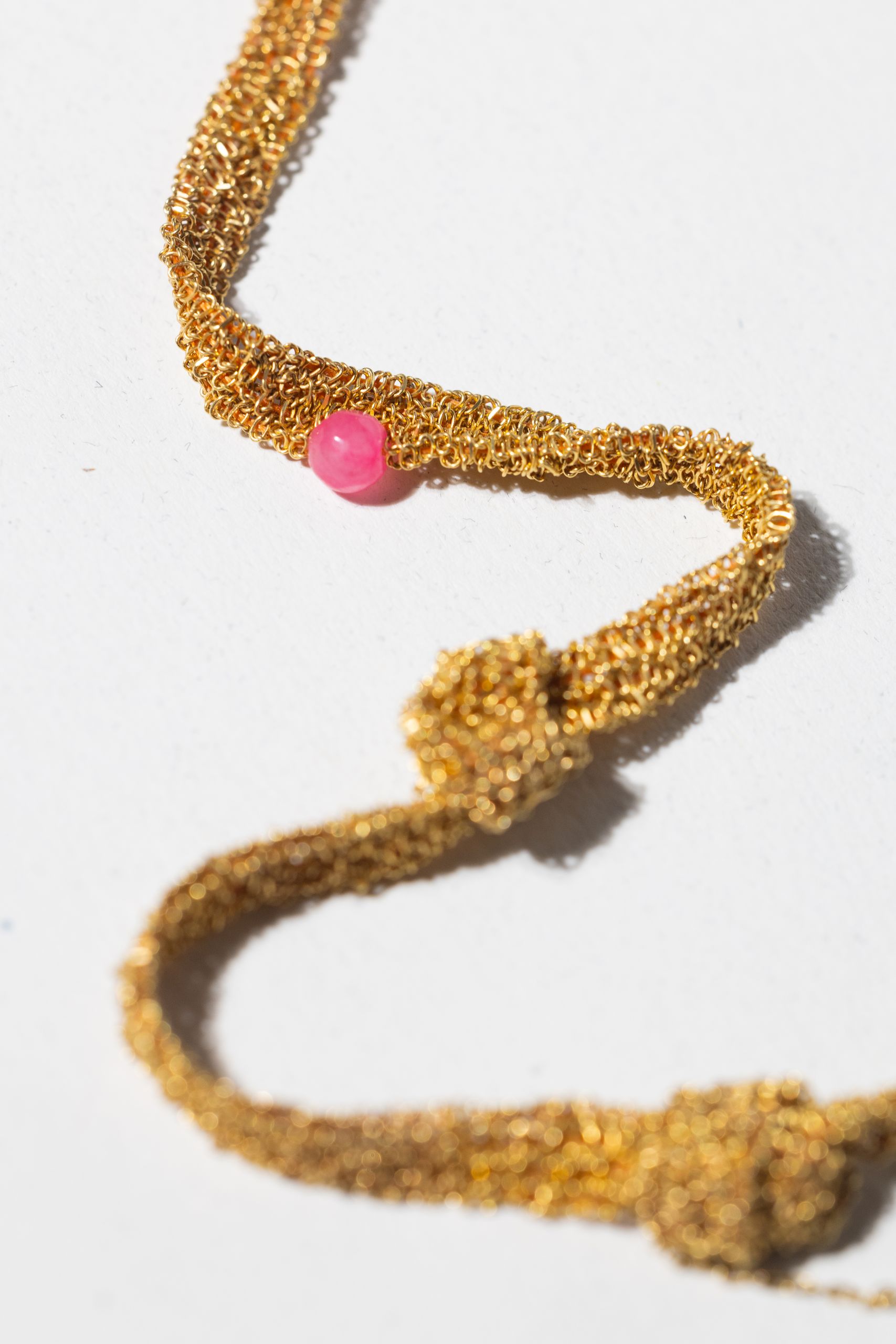 Naszyjnik OH MESH! limited z jadeitem i spinelem - obrazek 3