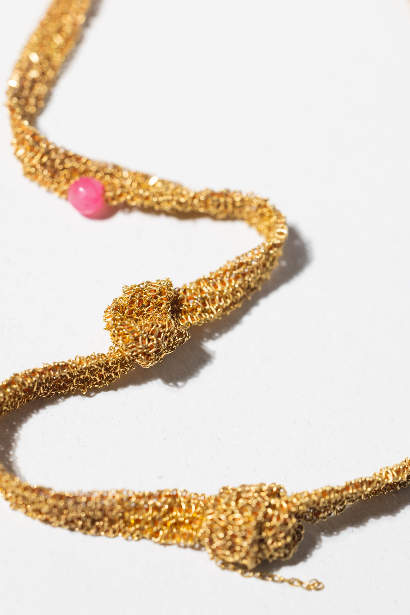 Naszyjnik OH MESH! limited z jadeitem i spinelem - obrazek 10