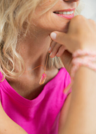 Naszyjnik COLOR TALES z kwarcem