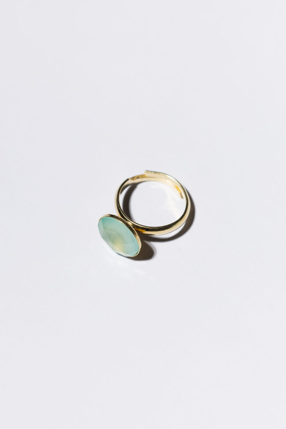 Pierścionek SOUL ICONS z turkusowym chalcedonem