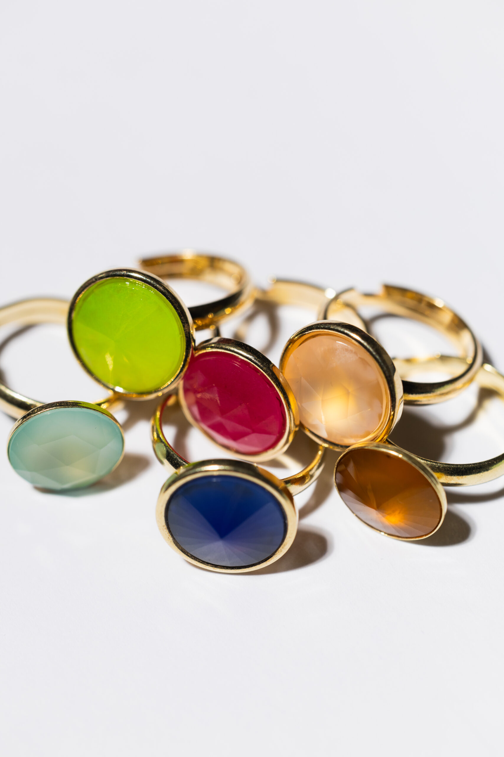 SOUL ICONS Lime Glow Chrysoprase Framed Ring - Image 5