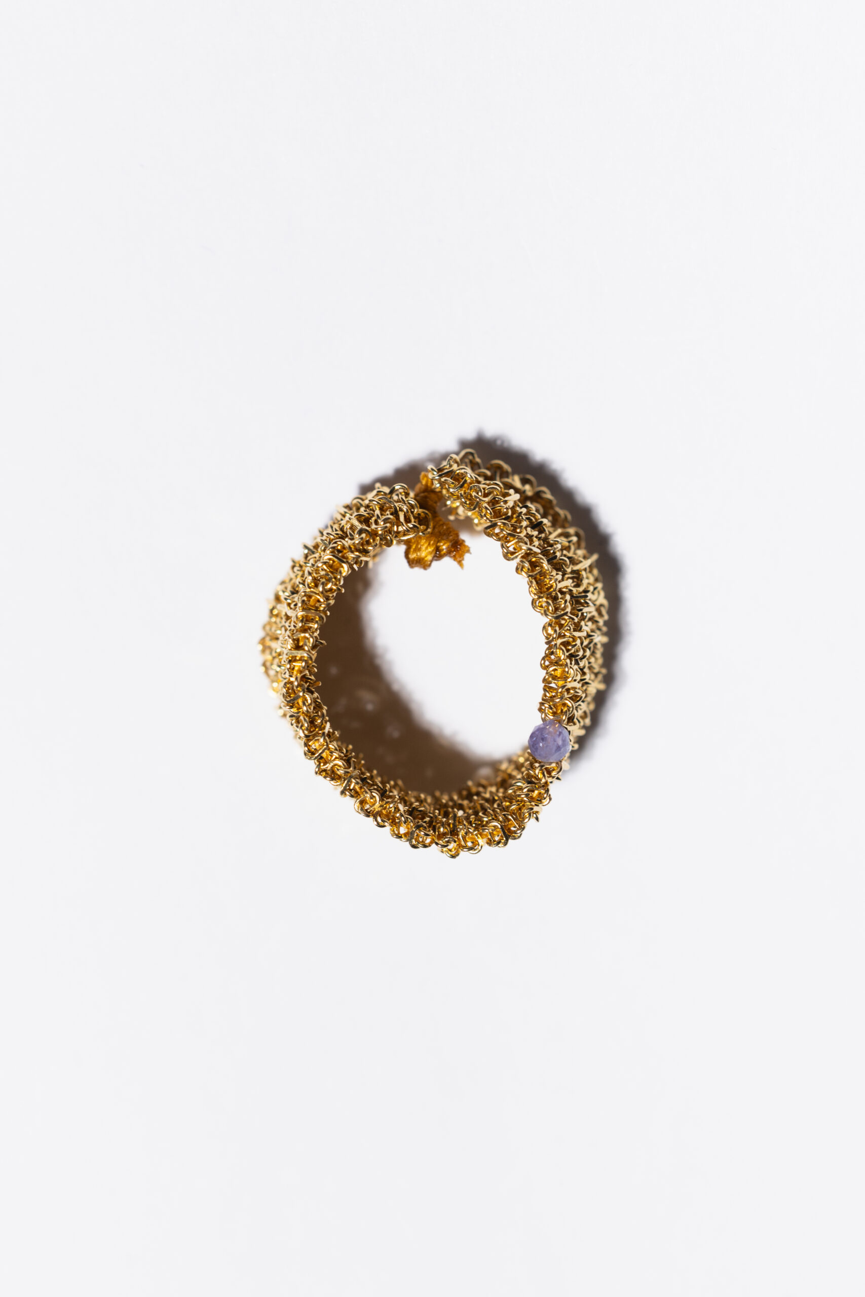 Pierścionek OH MESH! limited z tanzanitem i perłą słodkowodną - obrazek 3