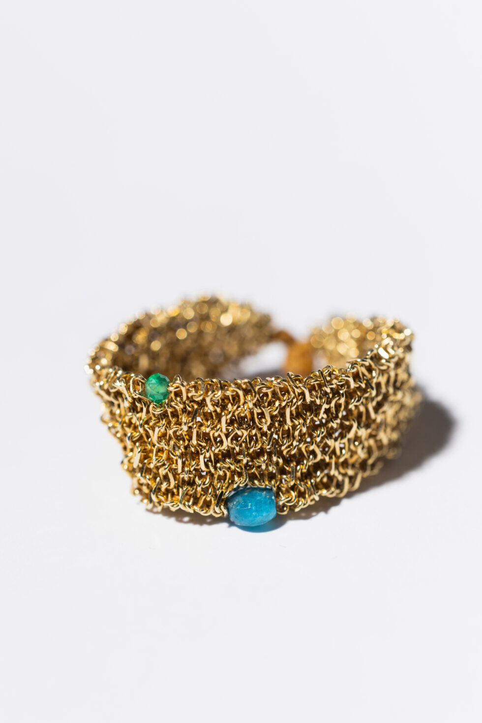 OH MESH! limited Ring with apatite and onyx