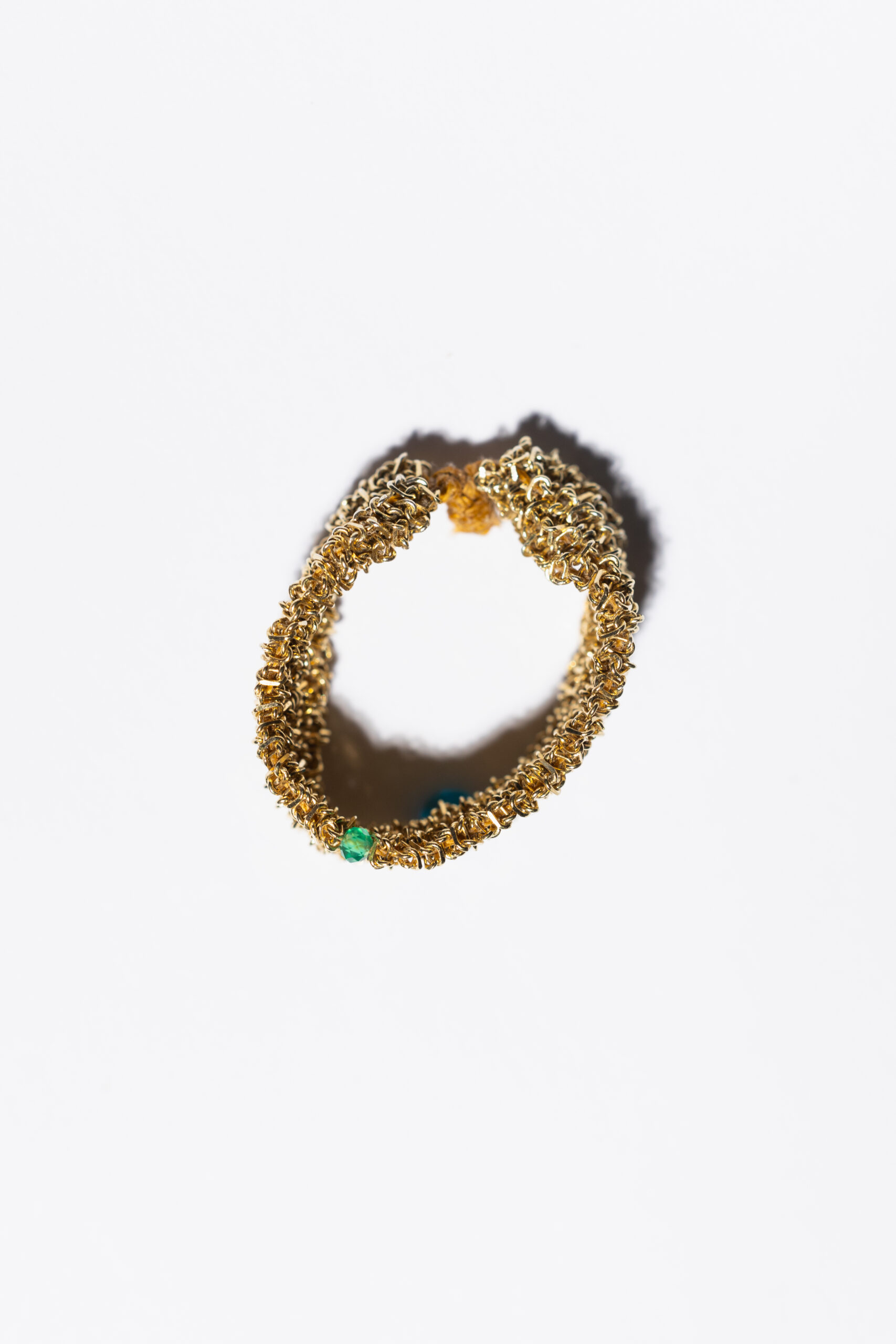 Pierścionek OH MESH! limited z apatytem i onyksem - obrazek 2