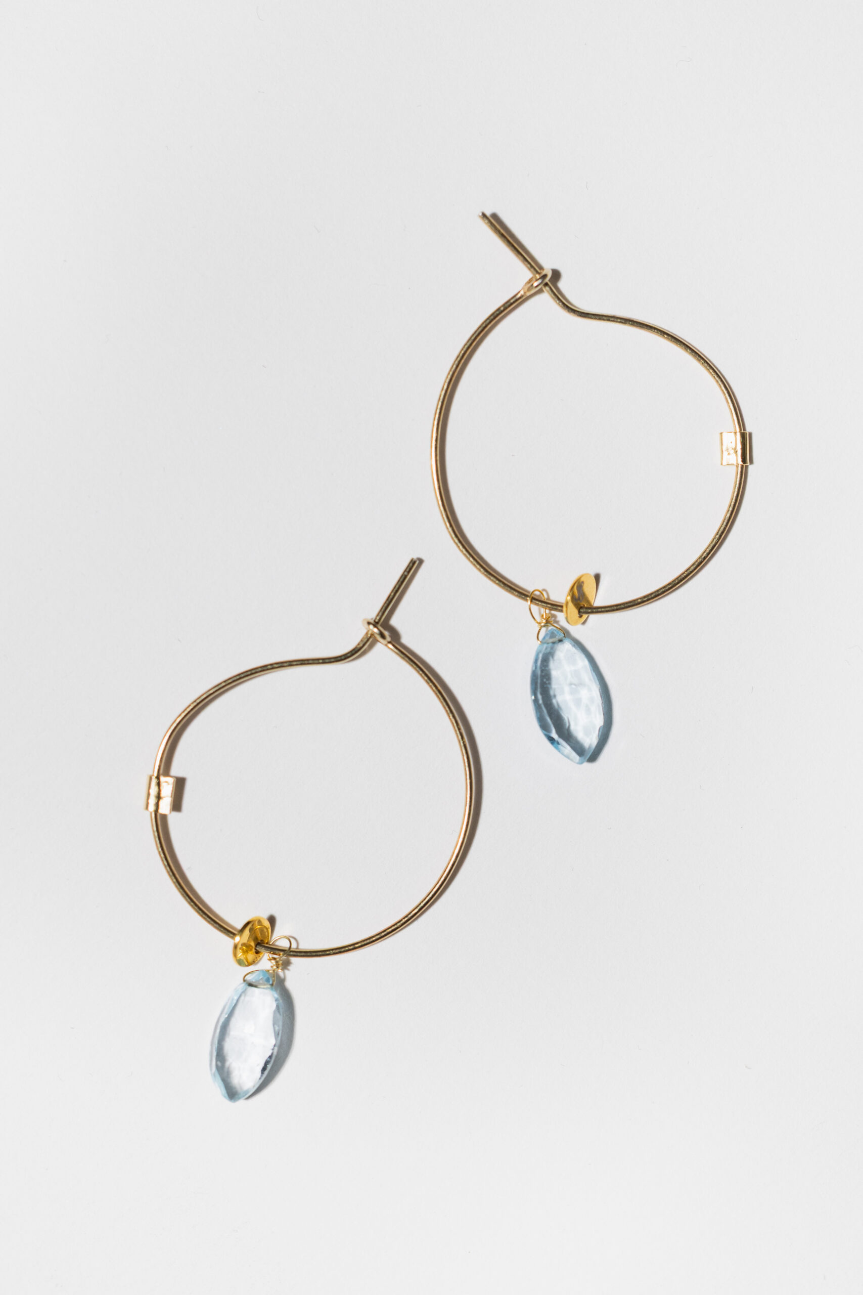 GEM HOOPS Earrings with topaz GEM HOOPS Earrings with topaz - Image 6