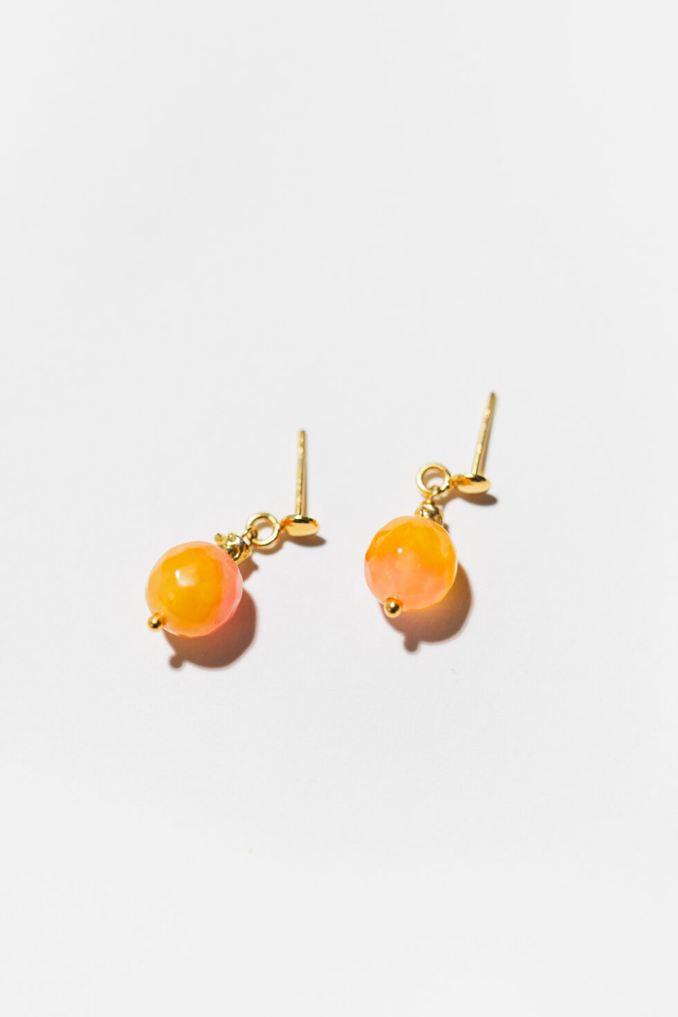 CANDY Sunlit Rose Jade Earrings