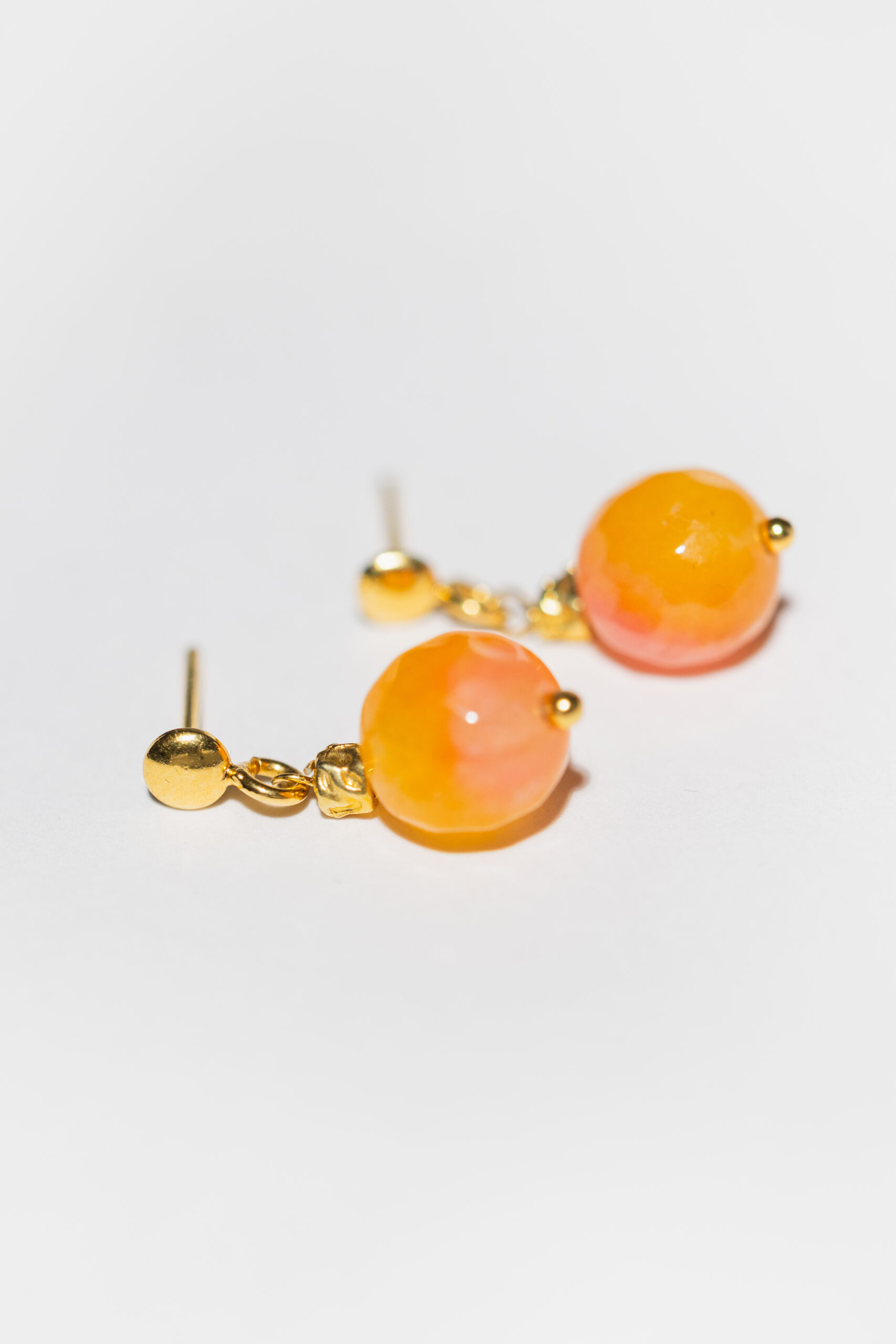 CANDY Sunlit Rose Jade Earrings - Image 4