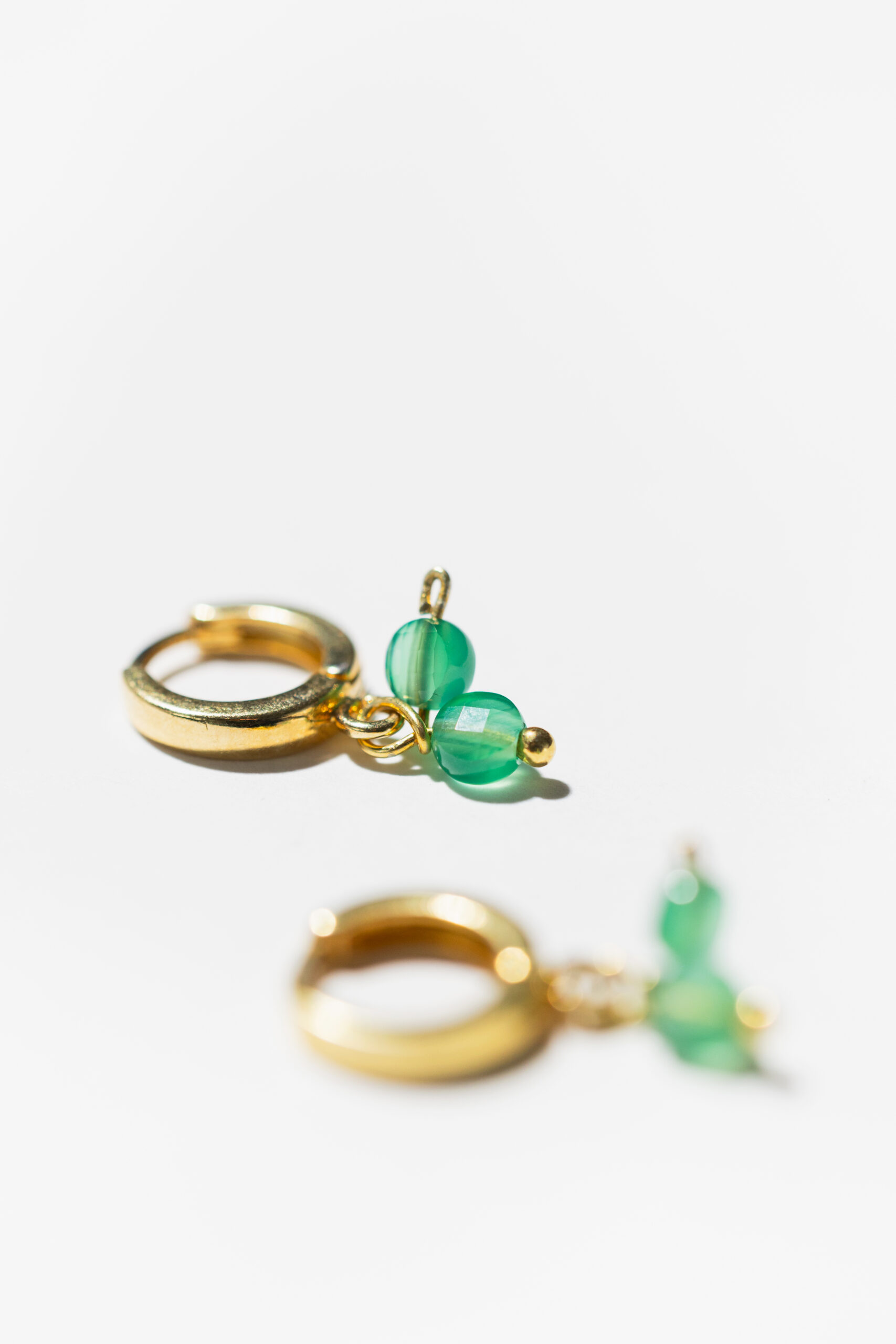 Kolczyki CHERRY Green Glow - obrazek 3