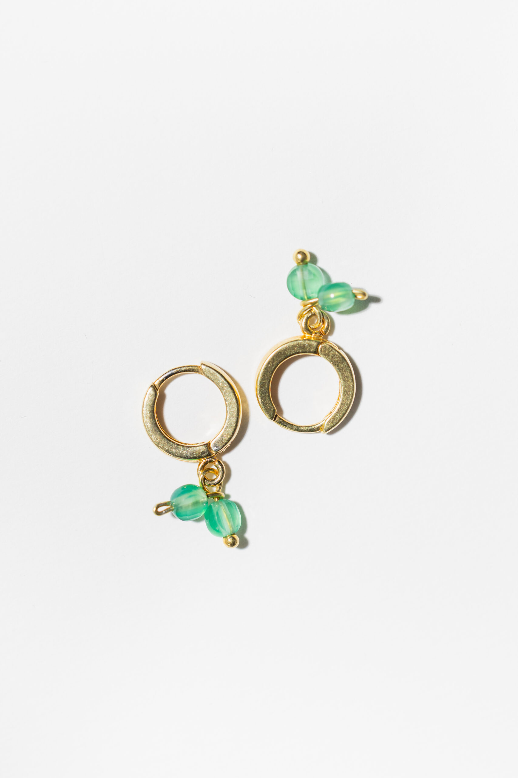 Kolczyki CHERRY Green Glow - obrazek 2