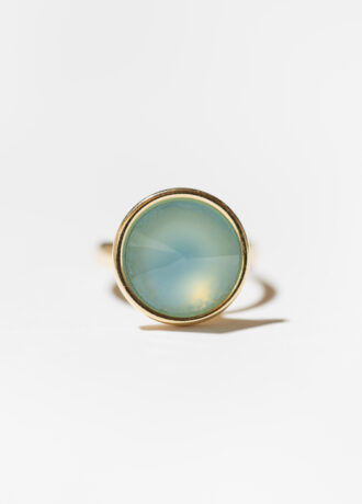 Pierścionek SOUL ICONS z turkusowym chalcedonem w oprawie