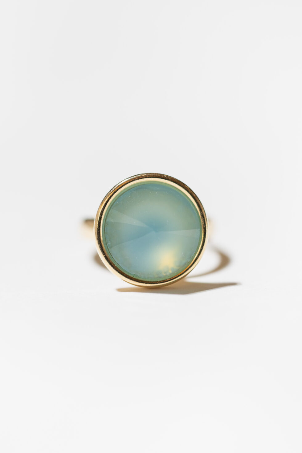 Pierścionek SOUL ICONS z turkusowym chalcedonem w oprawie