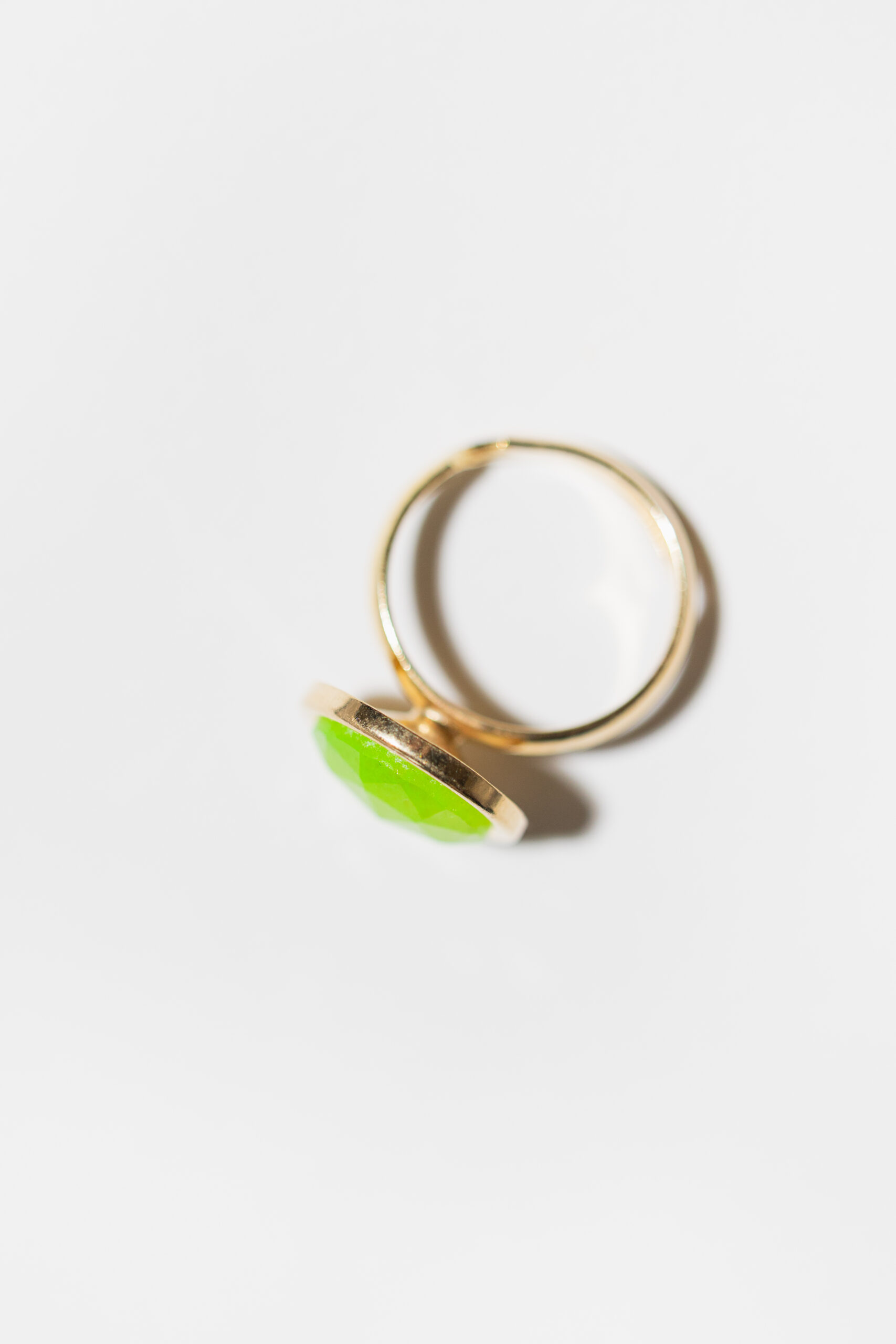 SOUL ICONS Lime Glow Chrysoprase Framed Ring - Image 2