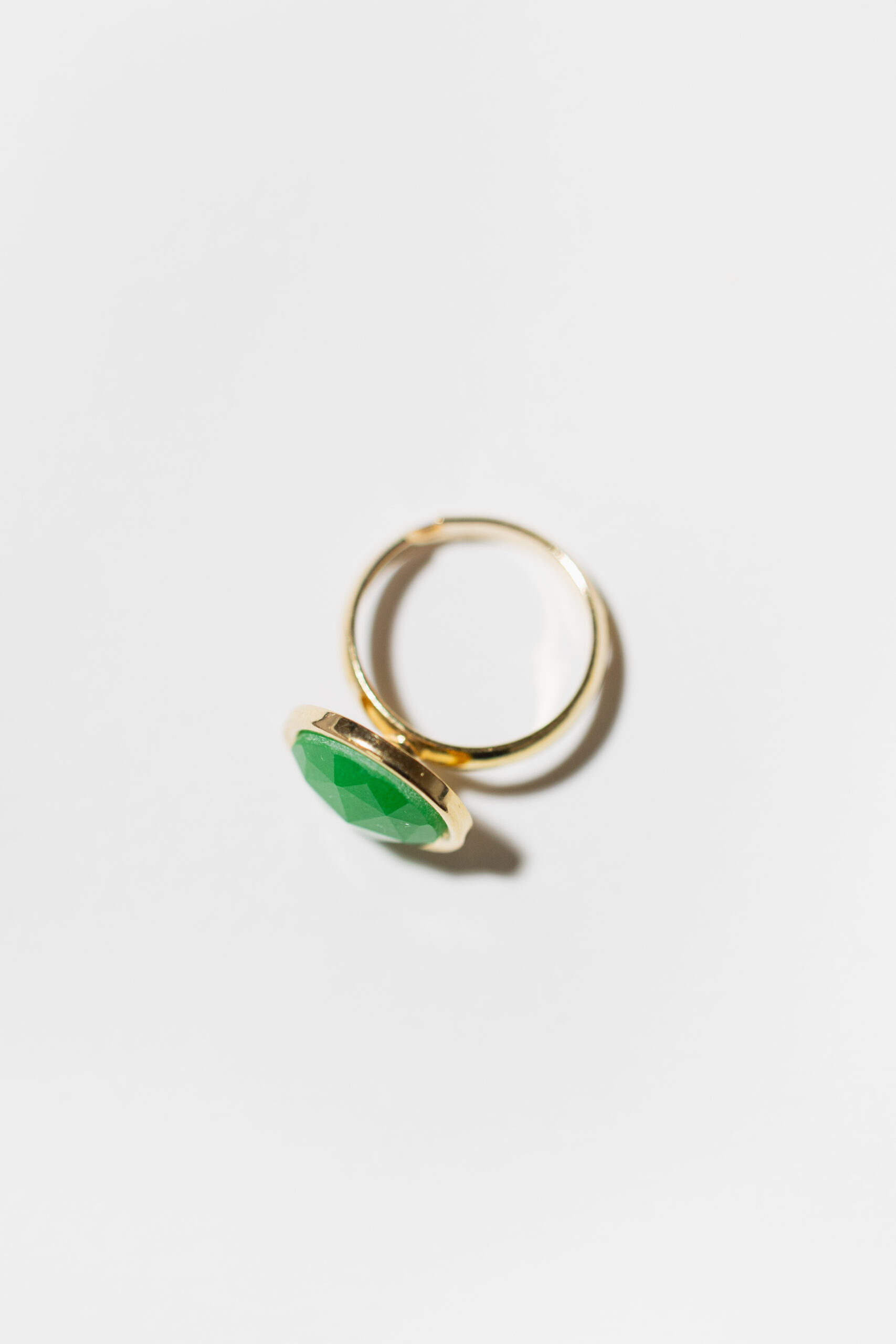 Pierścionek SOUL ICONS z jasnozielonym jadeitem - obrazek 2