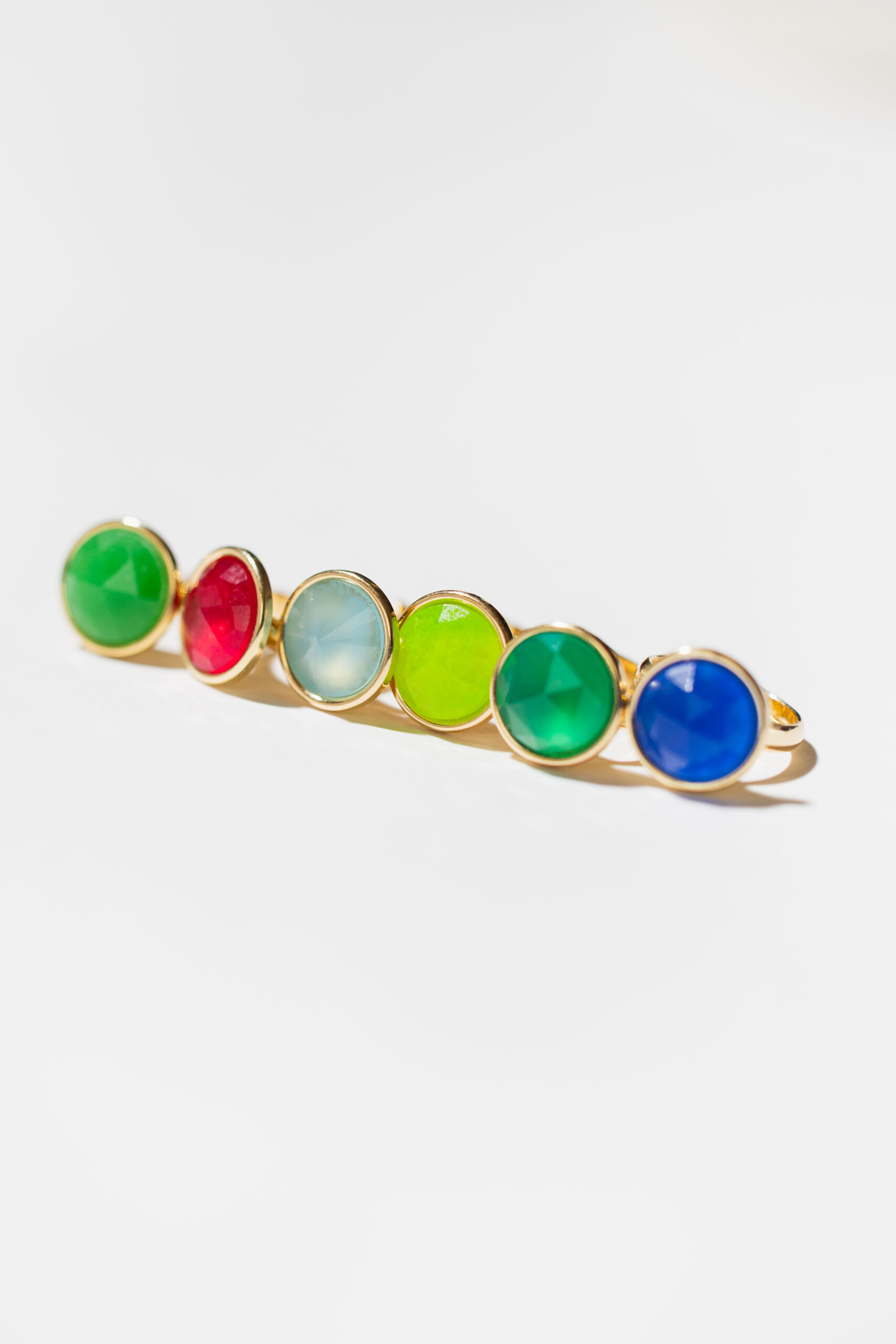 Pierścionek SOUL ICONS z ciemnozielonym jadeitem w oprawie - obrazek 5