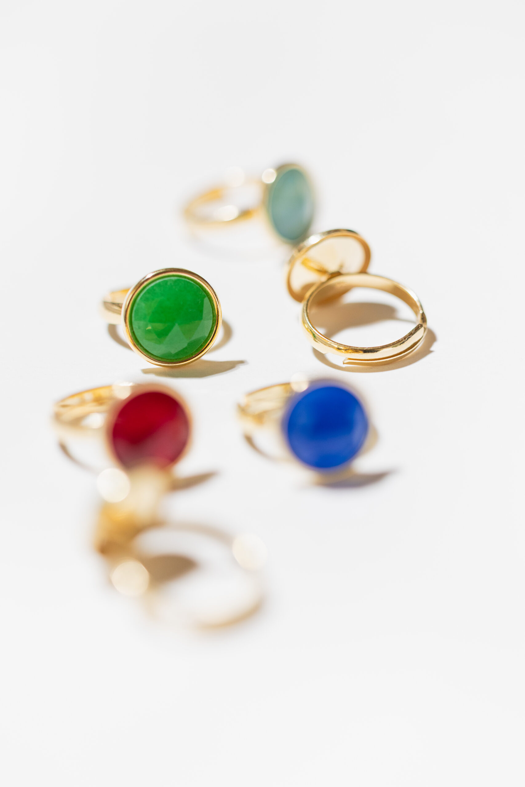 Pierścionek SOUL ICONS z jasnozielonym jadeitem - obrazek 3