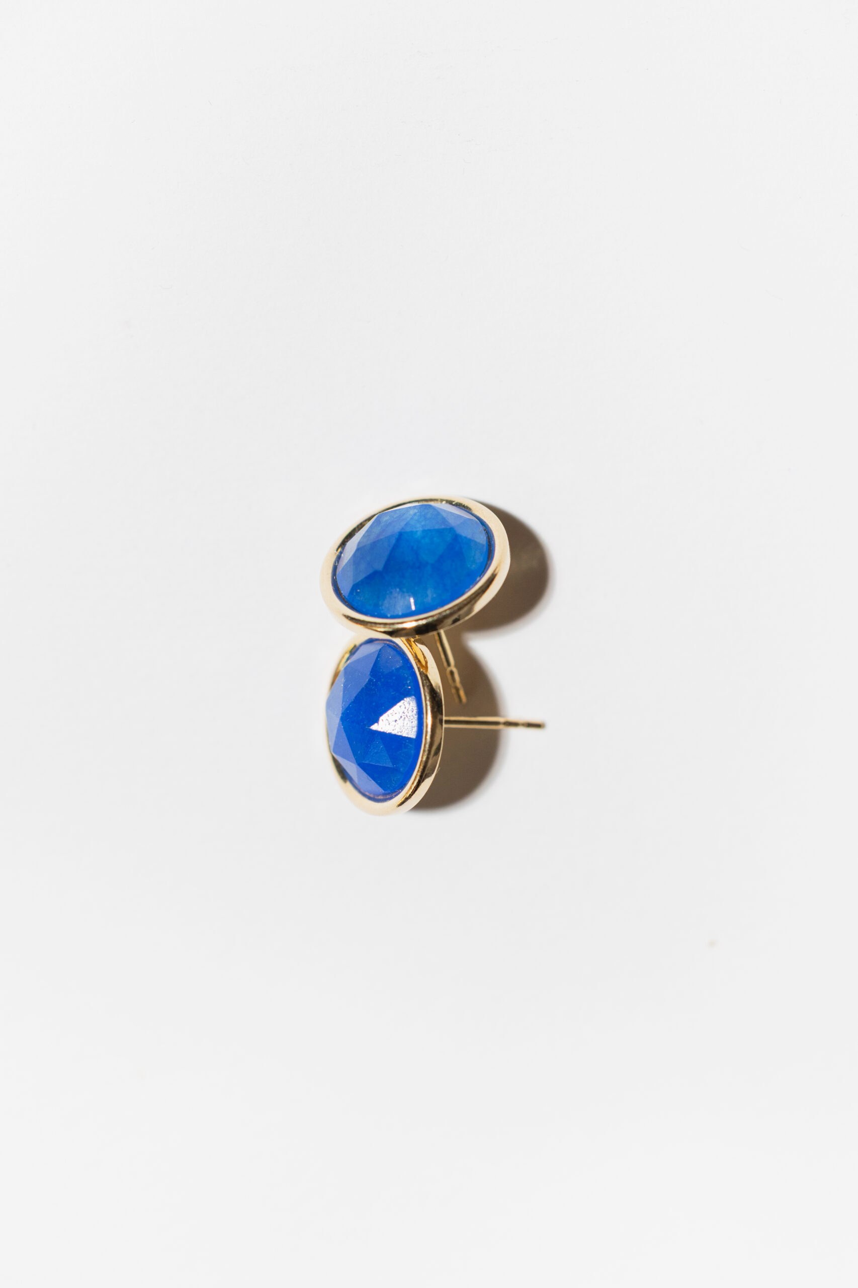 Kolczyki GEM ICONS z lazurowym chalcedonem - obrazek 4