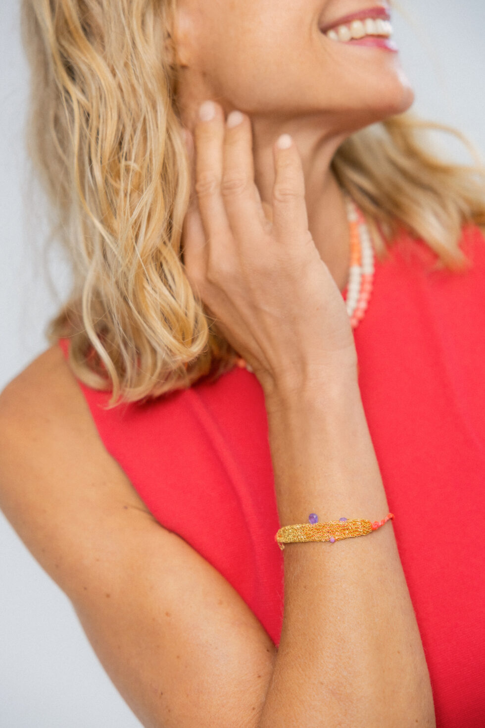 Bransoletka OH MESH! limited z tanzanitem