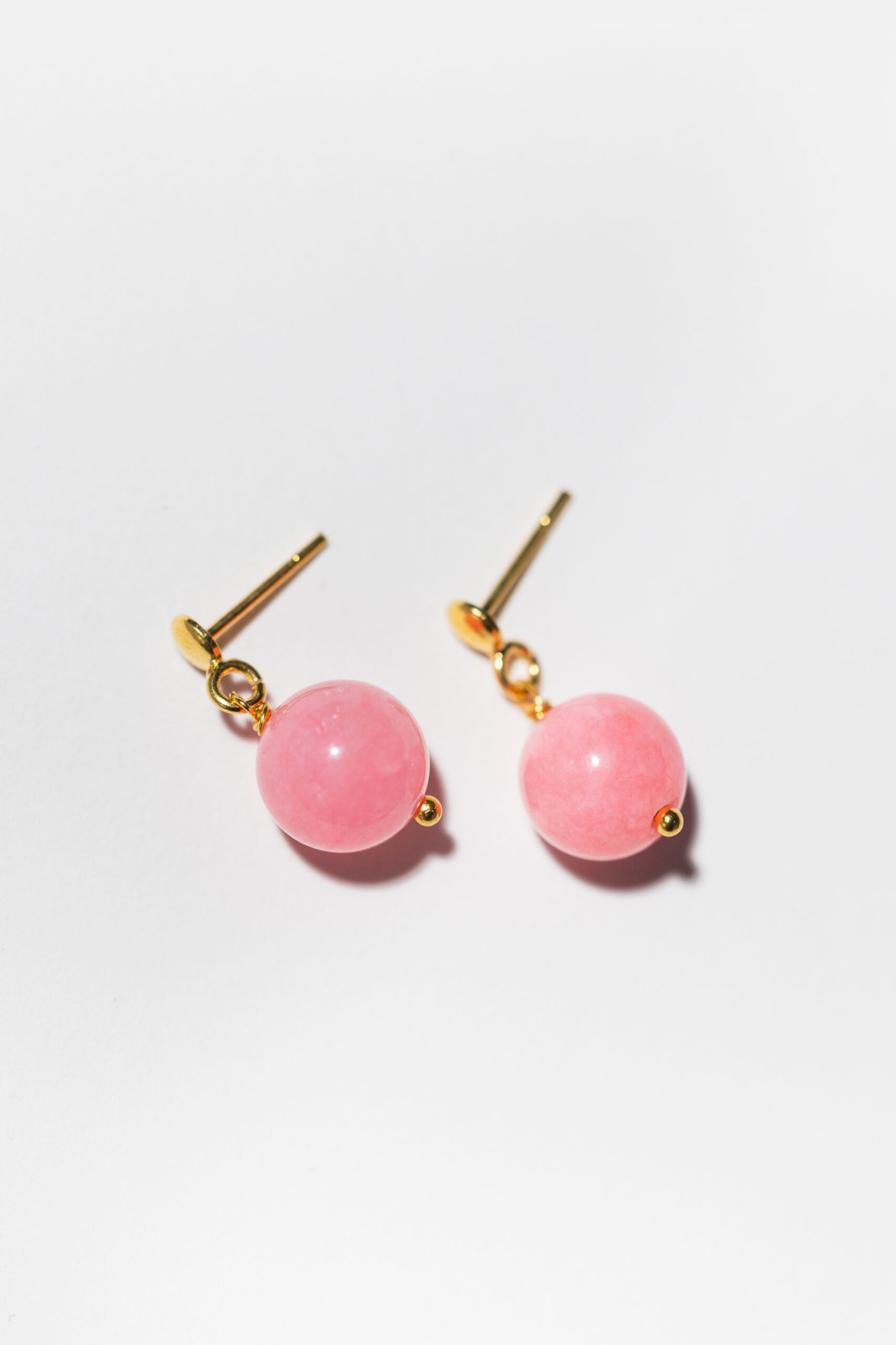 CANDY Pink Blush Jade Earrings - Image 4