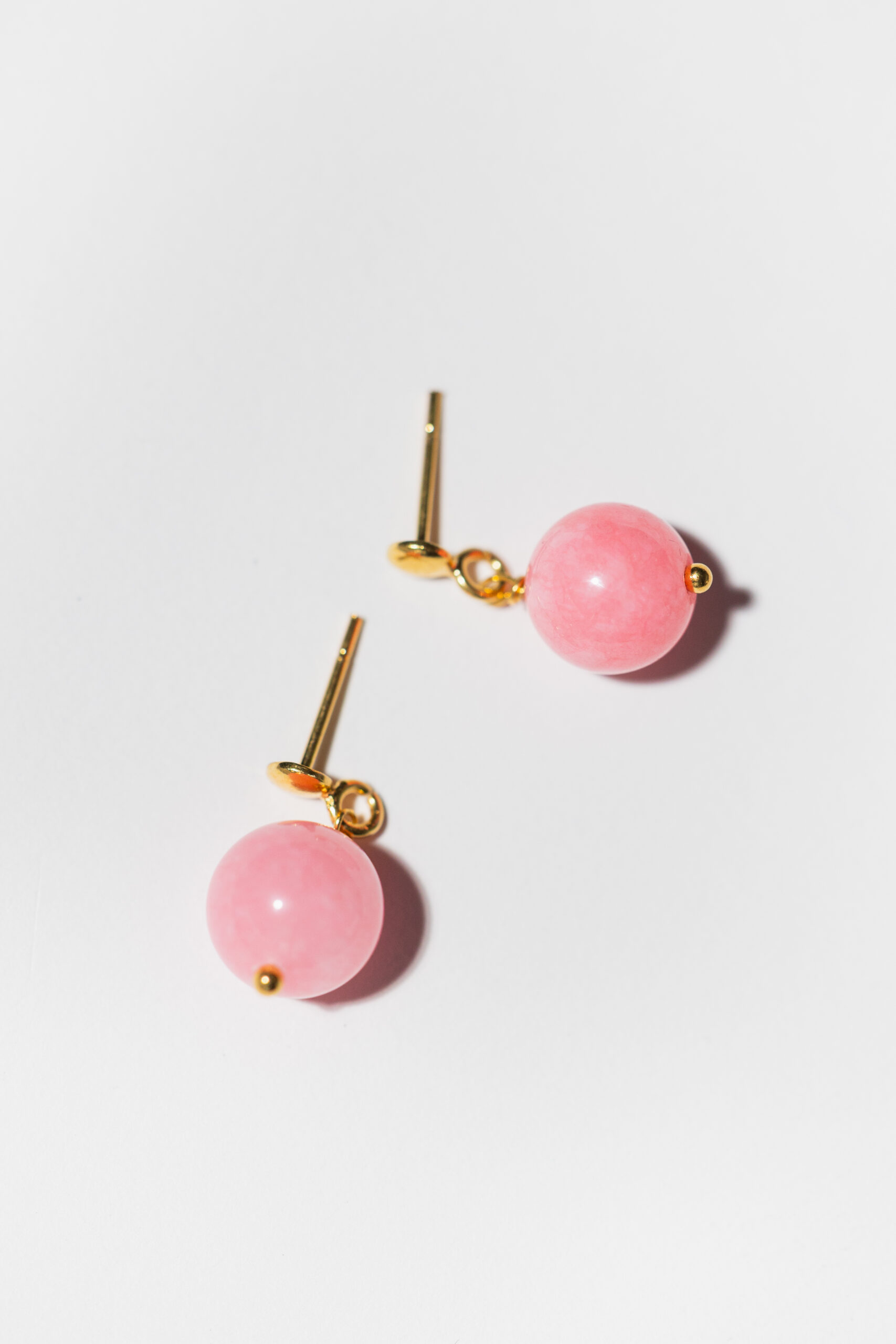 CANDY Pink Blush Jade Earrings - Image 6