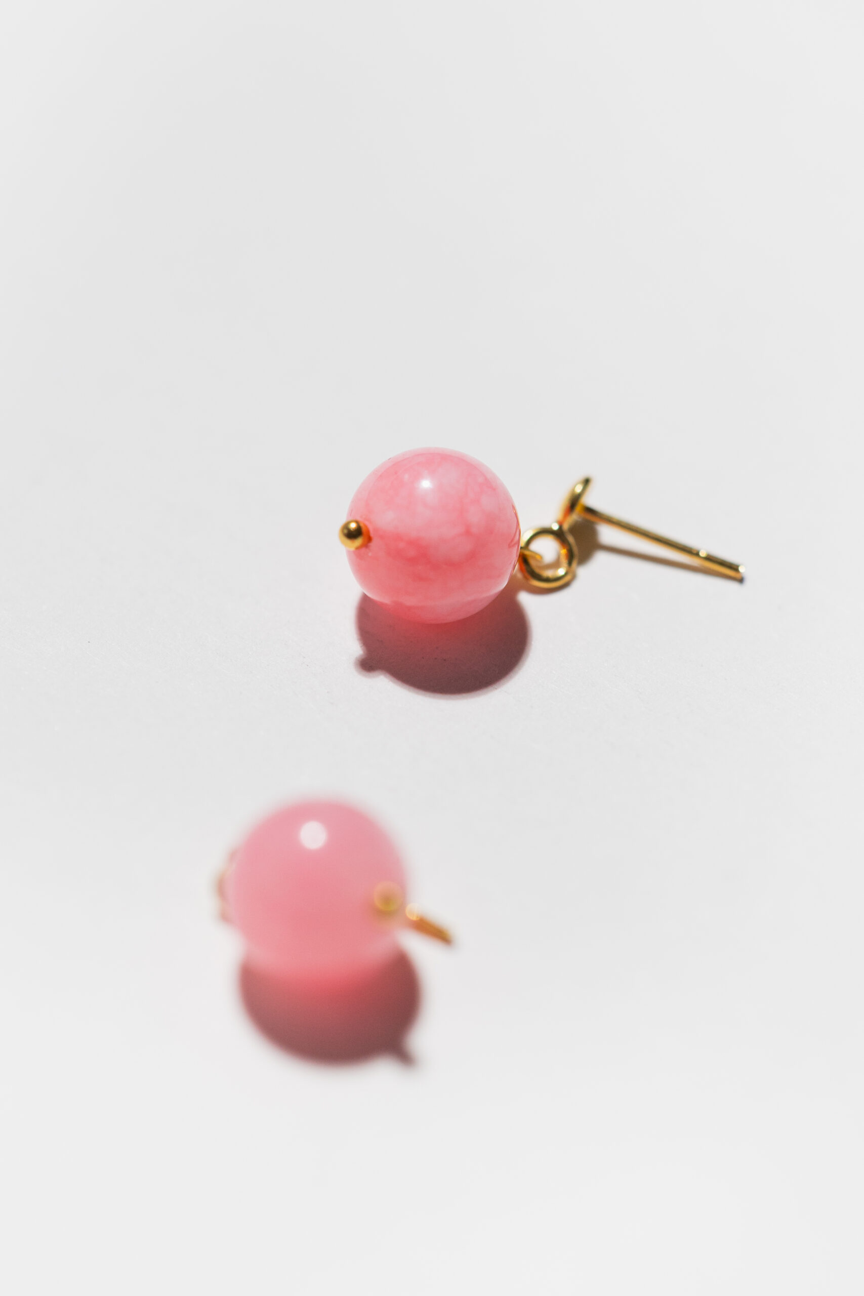 CANDY Pink Blush Jade Earrings - Image 5