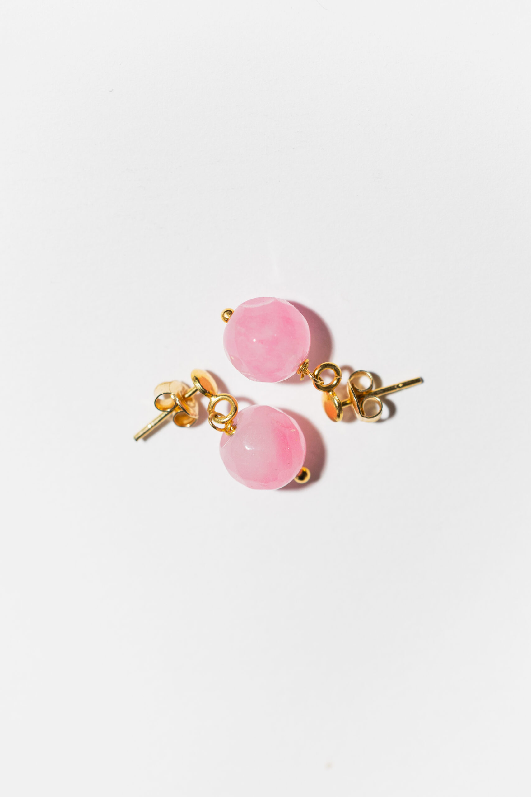 CANDY Pink Gloss Jade Earrings - Image 5