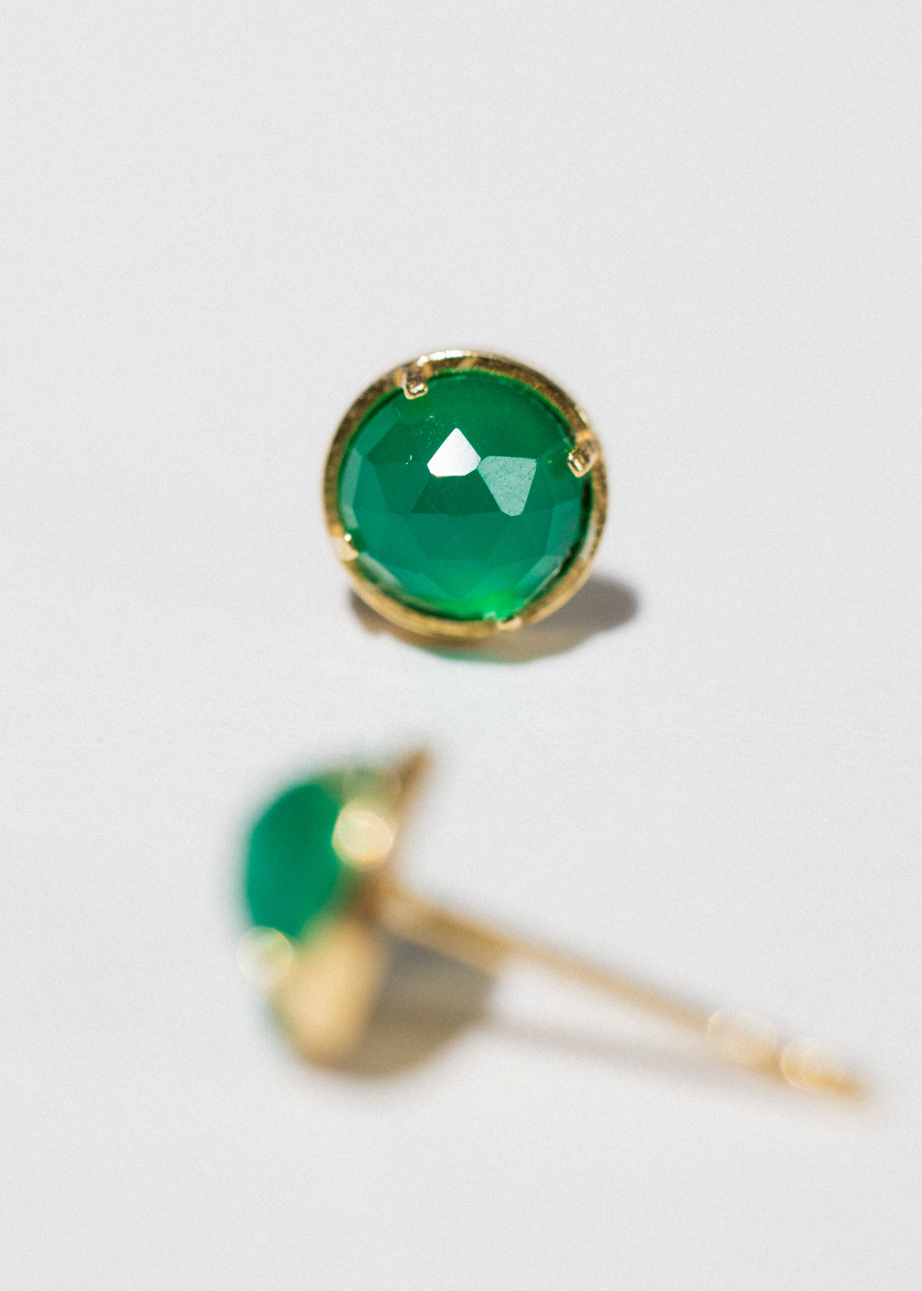 MAGIC PINS Earrings with green agate MAGIC PINS Earrings with green agate - Image 4