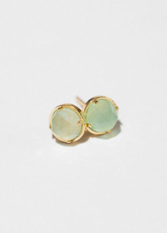 MAGIC PINS Earrings with aqua agate